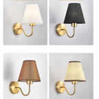 Modern LED Fabric Wall Lamp - E27 Retro Wall Lamps for Bedroom, Living Room, Hotel and Dining Room
