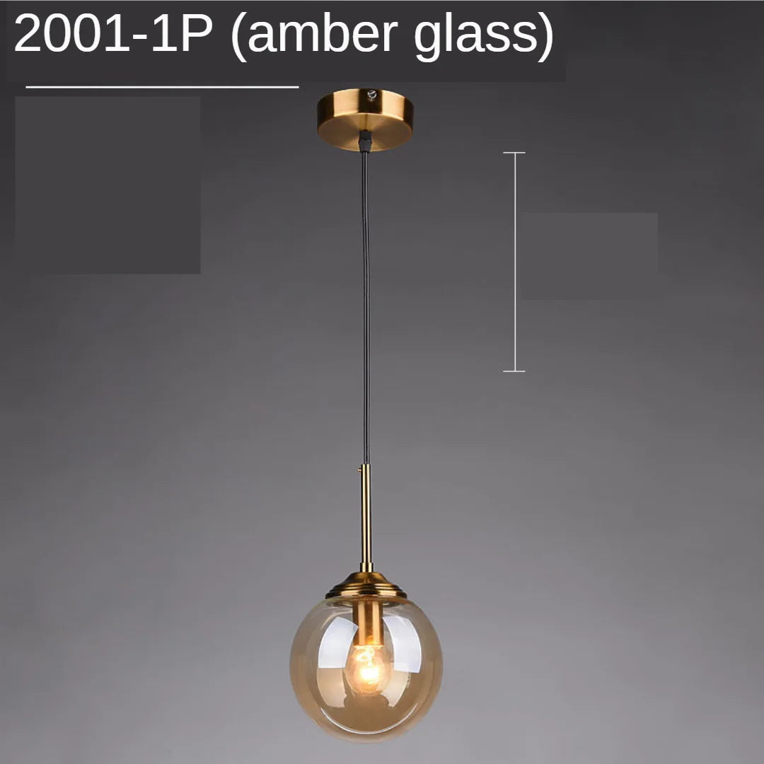 Modern glass pendant lamps for bedroom nightstand bathroom pendant lamps ceiling lamps hotel restaurant decoration ring