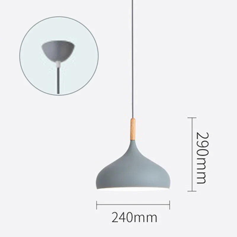 LED Iron Chandelier Pendant - Vintage Pendant Light