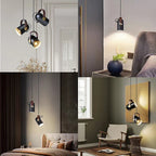 Modern swivel pendant lamp – Adjustable metal pendant lamp for bedroom, living room, dining room or kitchen