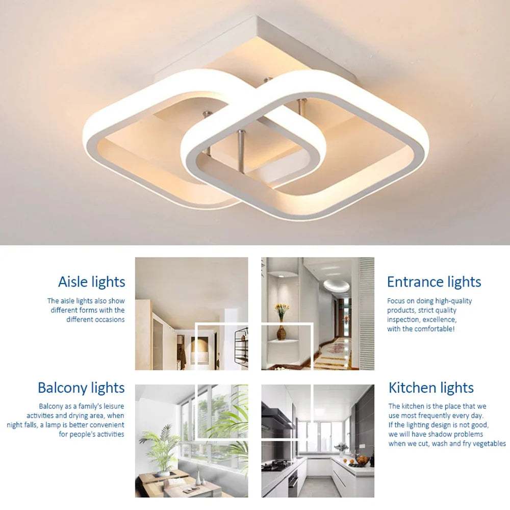 IRALAN Ceiling lamp LED corridor ceiling lamp for kitchen bedroom living room balcony corridor lamp home decoration entrance rail lighting