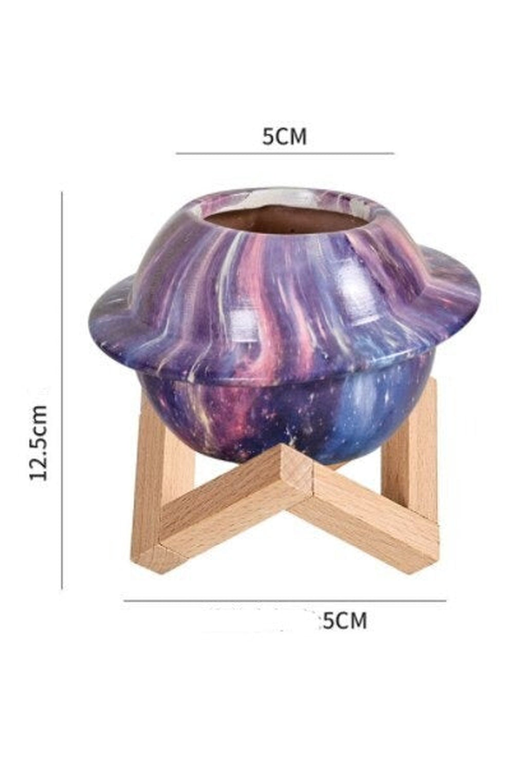Motif ceramic pot for succulents