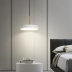 Modern LED pendant lamp – 23/30 cm disc pendant lamp for bedroom, living room, office entrance – dimmable LED ceiling lamp