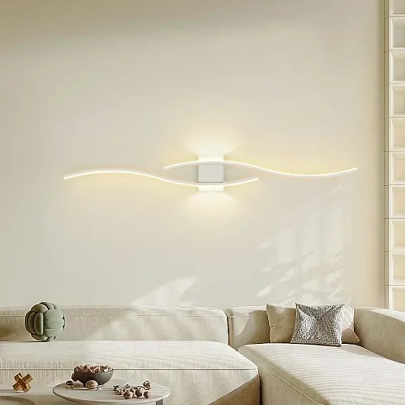Modern LED Wall Lamp – Dimmable Up and Down Wall Lamp for Bedroom, Living Room and Interiors