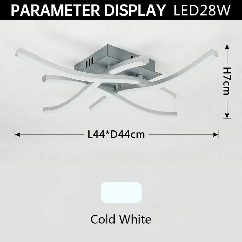 Modern LED ceiling lamp for living room, dining room, bedroom, and balcony