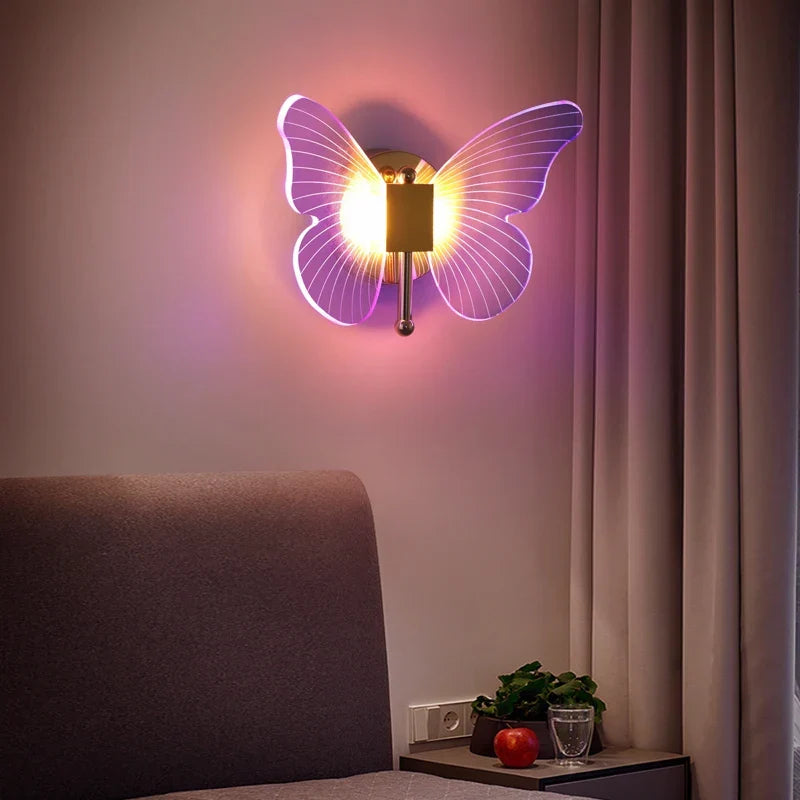 Butterfly LED Wall Lamp: Add colorful elegance to your space