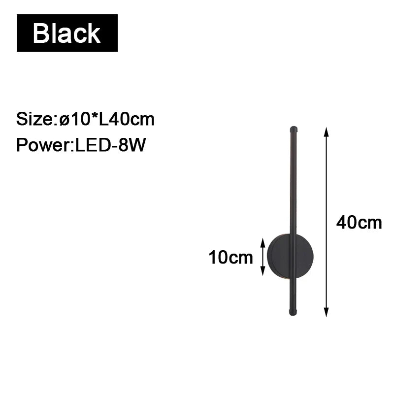 Gold Black Indoor LED Wall Lamps: Stylish lighting for your space