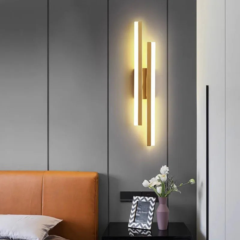 Modern LED wall lamp – Stylish wall lamp for living room, staircase, bedroom, and hallway lighting