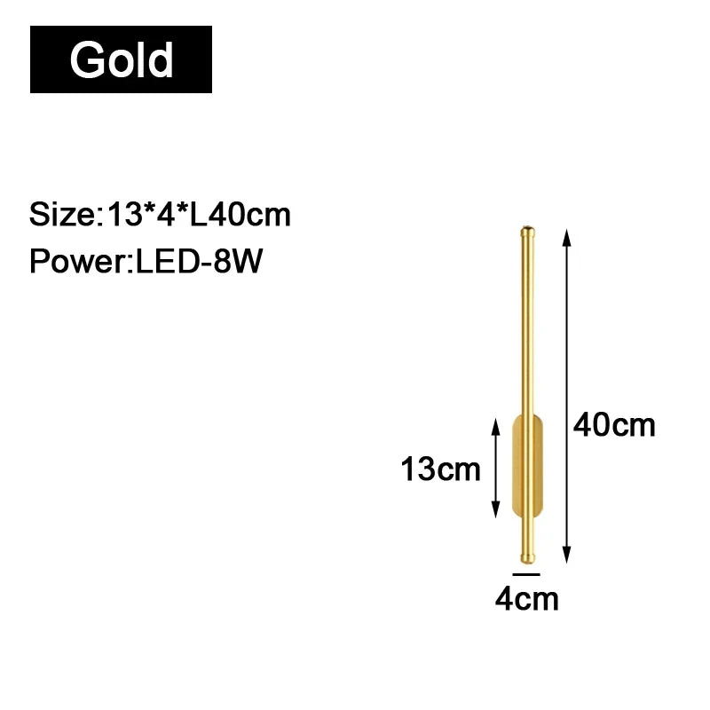 Gold Black Indoor LED Wall Lamps: Stylish lighting for your space