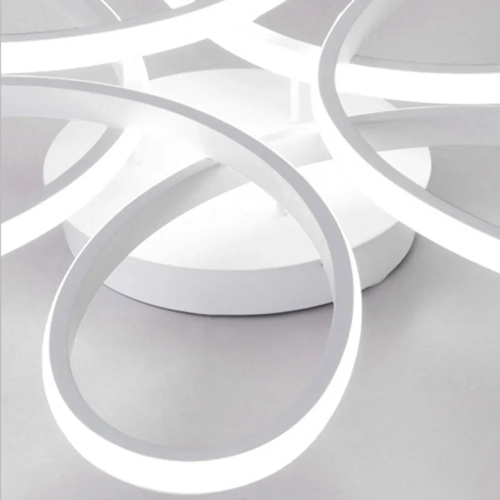 Modern LED flower ceiling lamp | 12W three-color ceiling lamp for living room, hallway, bedroom and more