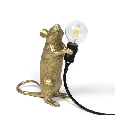 Modern USB Mouse Lamp LED Night Light – Creative Animal Shape Nightstand Lamp for Home Decor, Bedroom and Desktop Lighting
