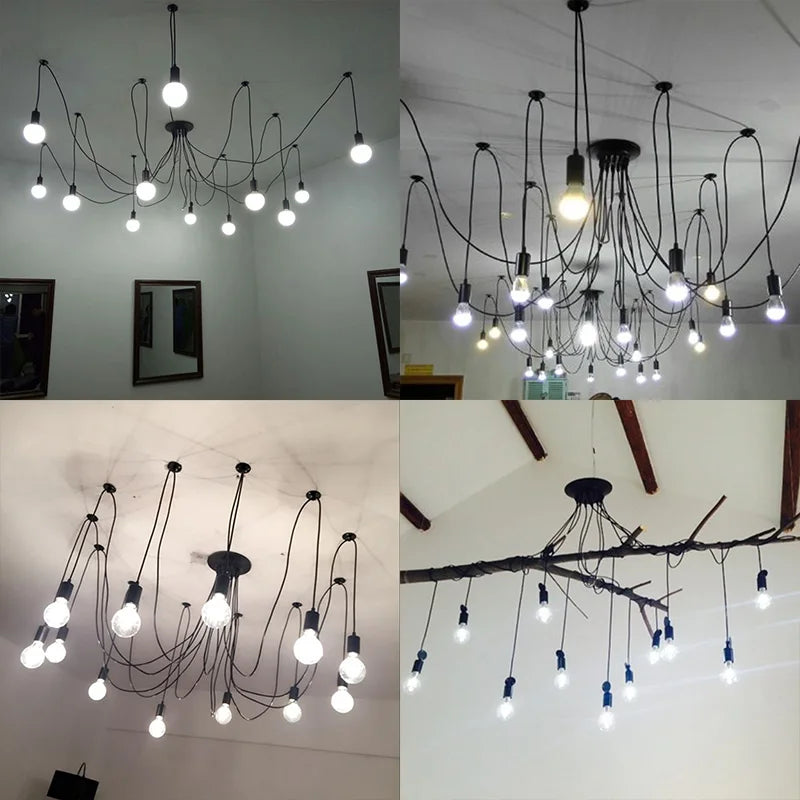 DIY Pendant Lights: Modern Retro-Chandelier for Stylish Home Decoration