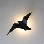 Nordic LED Bird Wall Lamp – modern wall lighting for bedroom, living room, stairs and nightstand – up & down lighting, iron shade, mains powered