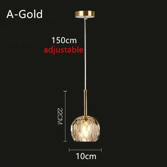 LED Nordic Modern Small Chandelier G9 AC90-260V Bedroom Nightstand Chandelier Dining Room Living Room Bar Creative Crystal Light
