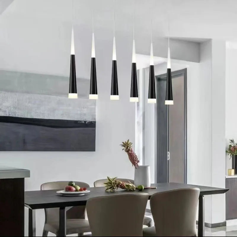 Nordic LED Pendant Light – Long Hanging Wire Chandelier for Bedroom, Living Room, Dining Room and Office – Modern Home Decor Light Source