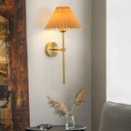 Nordic LED Wall Lamp – Modern retro design for living room, bedroom and office, E27 socket, fabric shade, wall mounting