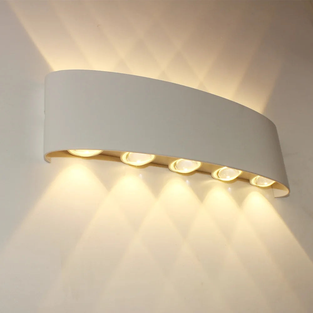 Body Movement Sensor Wall Lamp Waterproof Outdoor LED Wall Switch On Off Lighting Lamps Garden Courtyard Induction Corridor Wall Lamp