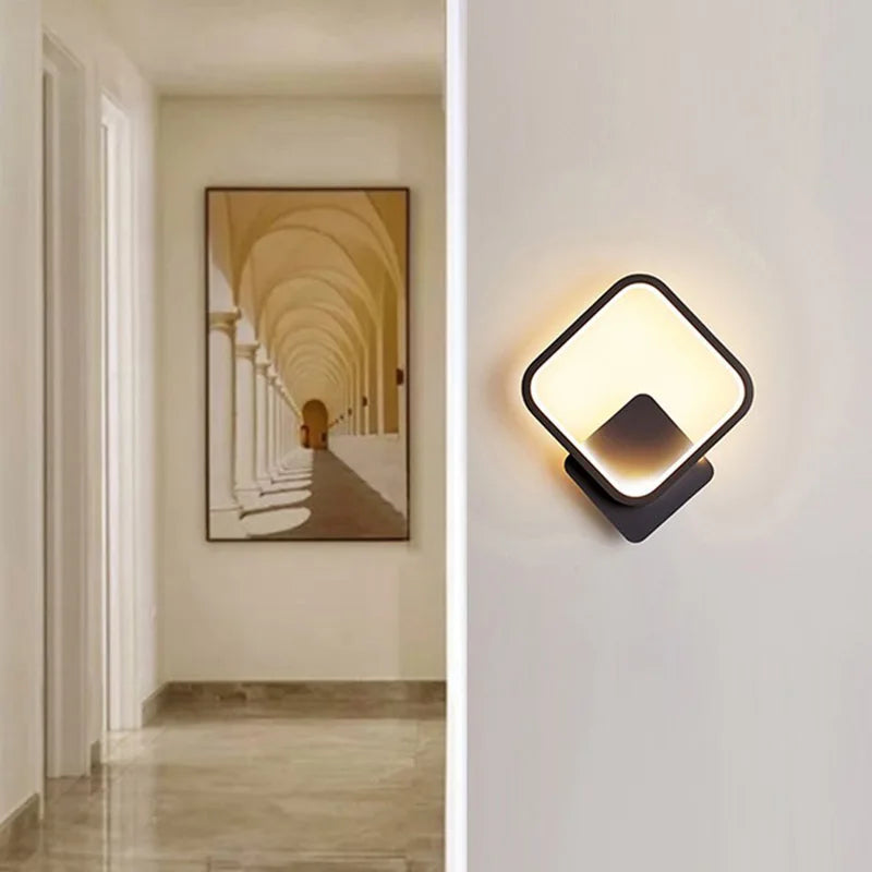 Modern LED Wall Lamp - Round Wall Lamp for Bedroom, Living Room, Hall and Office
