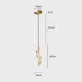 Nordic LED Pendant Lamp – Modern Pendant Lamp for Living Room, Bedroom, Dining Table and Hallway – Golden Acrylic Lamp Shades, Interior Decoration