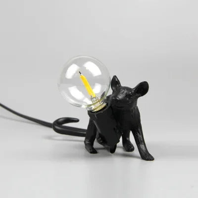 Modern USB Mouse Lamp LED Night Light – Creative Animal Shape Nightstand Lamp for Home Decor, Bedroom and Desktop Lighting