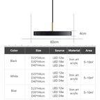 Modern LED pendant lamp – 23/30 cm disc pendant lamp for bedroom, living room, office entrance – dimmable LED ceiling lamp