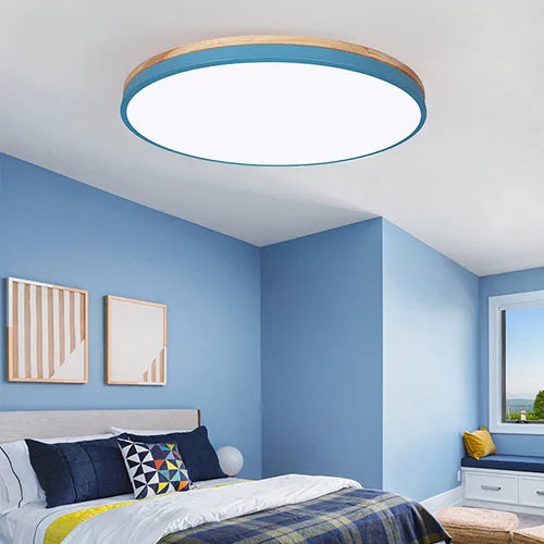 Modern LED Ceiling Lamp – 27W Surface Mount Lamp with warm, cold, and natural light options for living room, bedroom, and kitchen