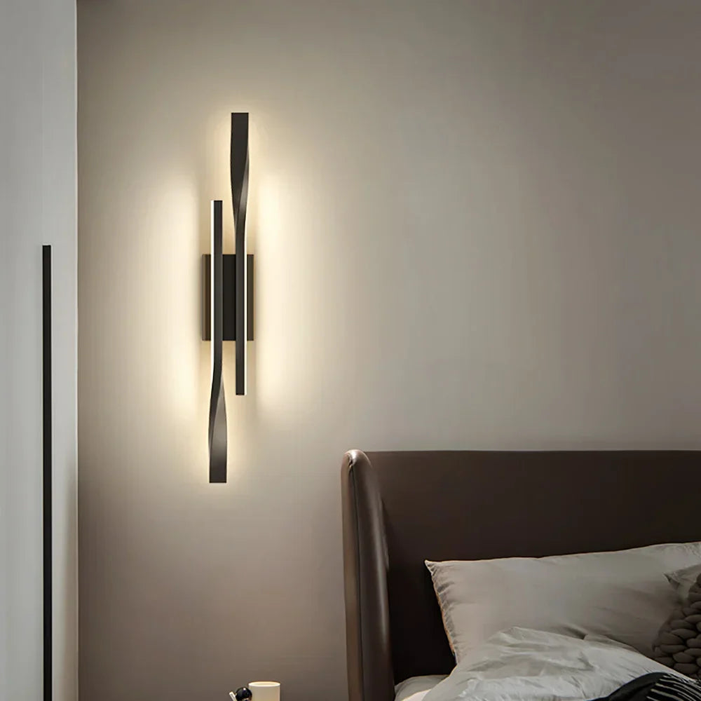 Modern LED Spotlight Wall Light – Luxury Creative Nightstand & Living Room Light, Simple Scandinavian Design for Bedroom, TV Wall, and Interior Decoration