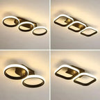Modern LED ceiling lamp chandelier – Stylish multi-headed ring lamp for bedroom, living room, hallway, dining room and interiors
