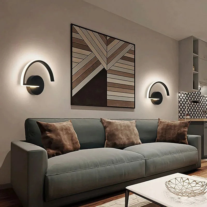 Modern LED Wall Lamp Nightstand Sconces - Interior Lighting Fixture for Living Room, Bedroom, Hotel