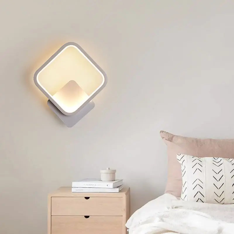 Modern LED Wall Lamp - Round Wall Lamp for Bedroom, Living Room, Hall and Office