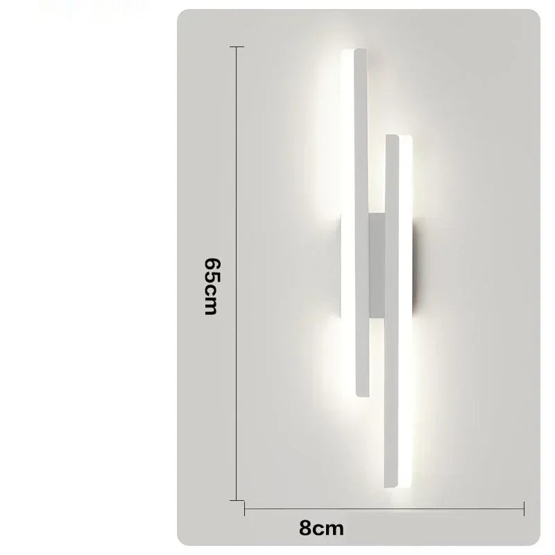 LED bedroom wall lamp wall acrylic lampshade indoor lighting for living room hallway light fixture 50 cm 16 W
