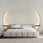 Modern LED Wall Lamp Black Gold - Elegant long stripe design for versatile lighting