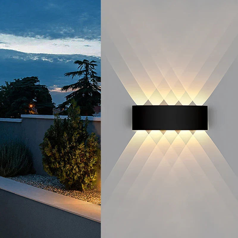 Modern LED outdoor wall lamp – Waterproof wall lamp for porch and balcony for home garden, IP55 rated