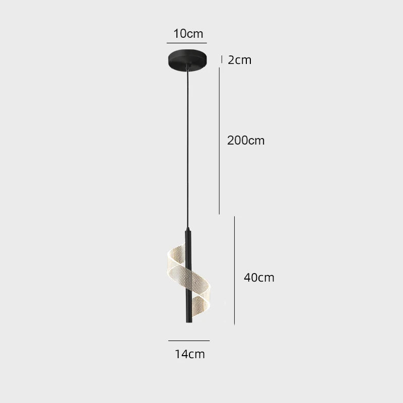 Nordic LED Pendant Lamp – Modern Pendant Lamp for Living Room, Bedroom, Dining Table and Hallway – Golden Acrylic Lamp Shades, Interior Decoration