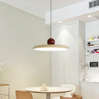 Nordic Cream Fly Plate Pendant Lamp – Modern LED Light for living room, bedroom, and restaurant, 20/30cm