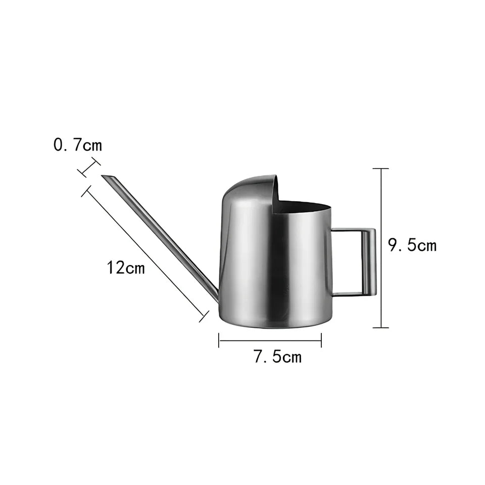 Stainless Steel Watering Can for Indoor & Outdoor Plants – 300Ml Long Spout