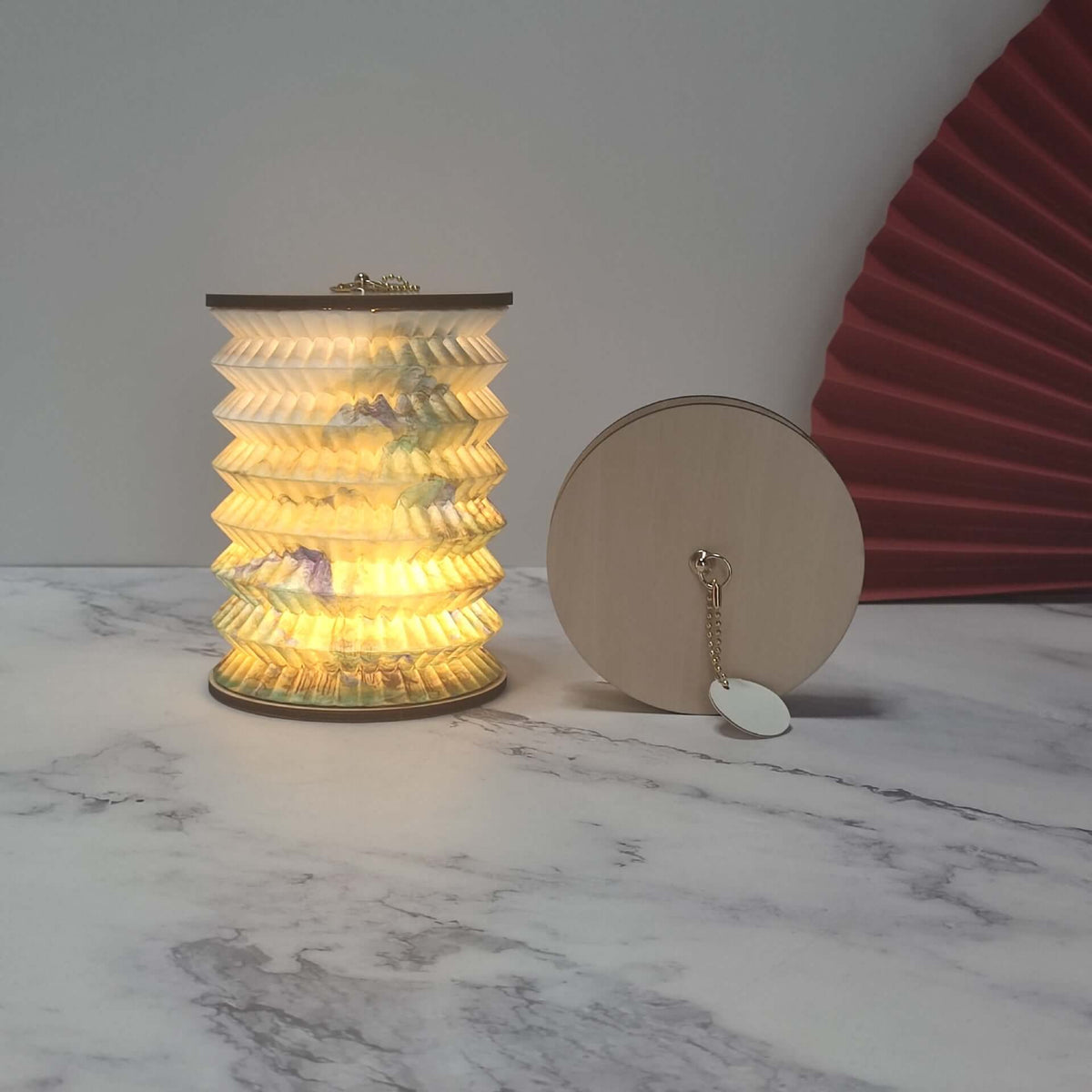 Foldable small lantern for cultural and creative gifts