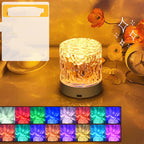 Crystal lamp water wave projector night light decoration home bedroom aesthetic atmosphere holiday gift sunset lights home decoration