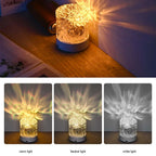 Crystal lamp water wave projector night light decoration home bedroom aesthetic atmosphere holiday gift sunset lights home decoration