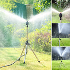 Automatic rotating tripod sprinkler