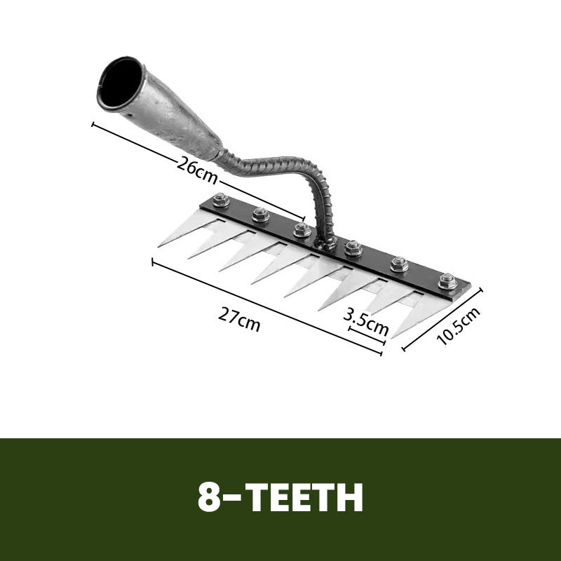 Tuintand Expert – Versatile Hand Rake Made of Carbon Steel for Precision Work