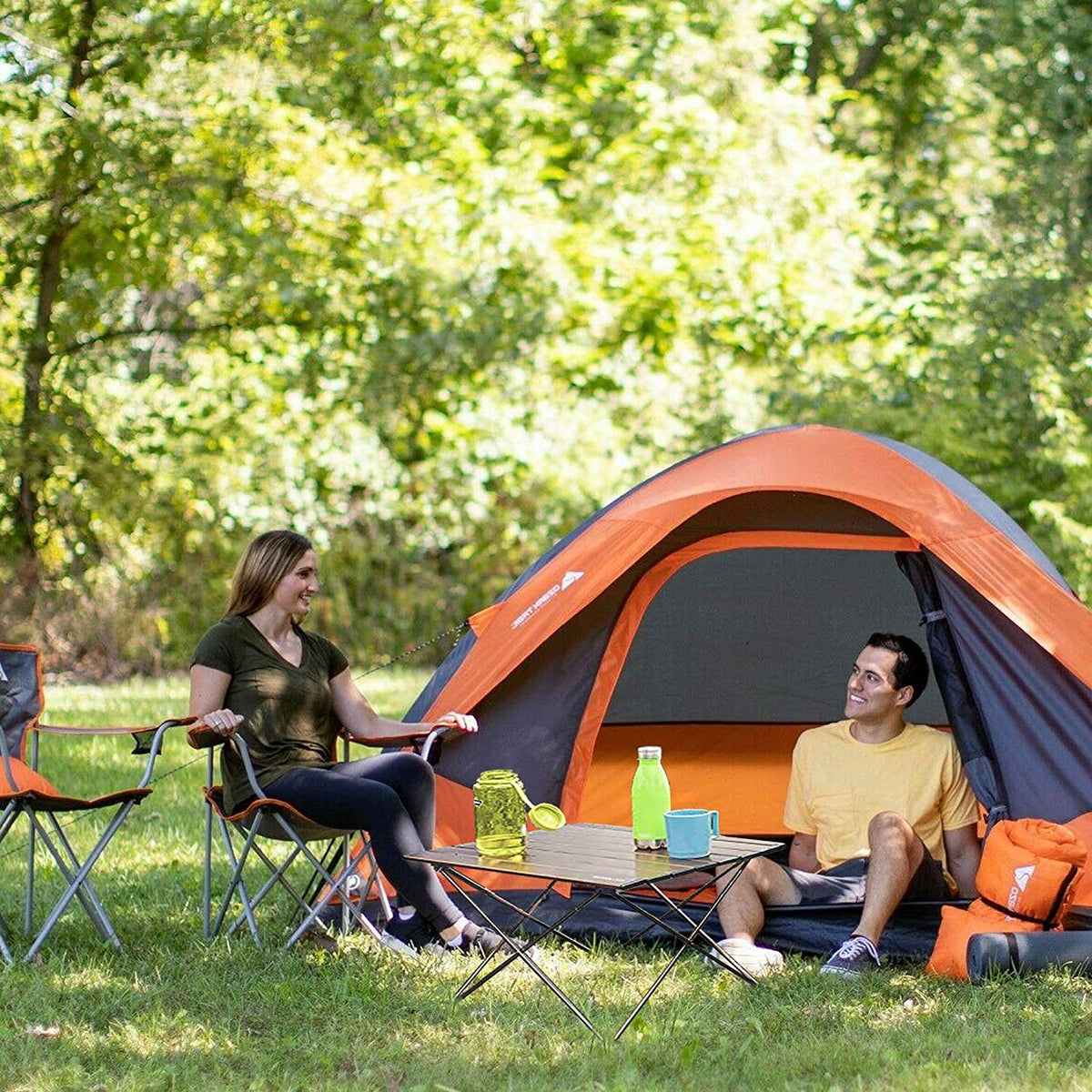 Camping Folding Aluminum Outdoor Table Black