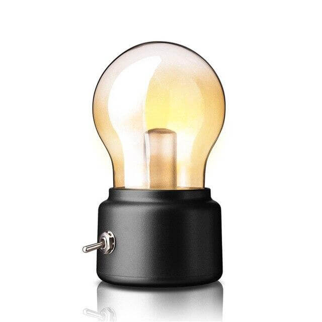 Vintage Rechargeable LED Mini Bedside Lamps